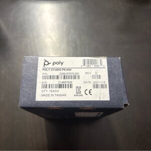 Poly Studio P5 Professional Webcam HD Camera 1080p - 2200-87070-001 open box